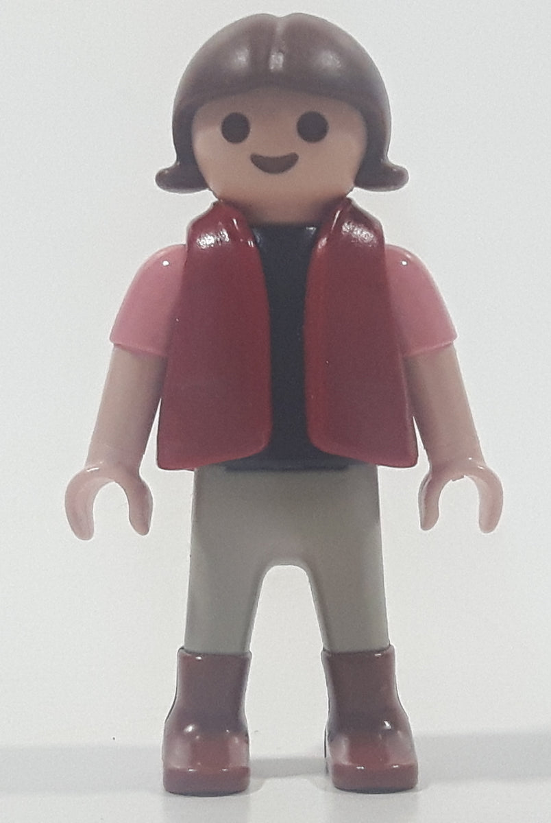 Figurine Playmobil à Bretelles / personnage chantier Geobra 1990 - Jeux & Jouets