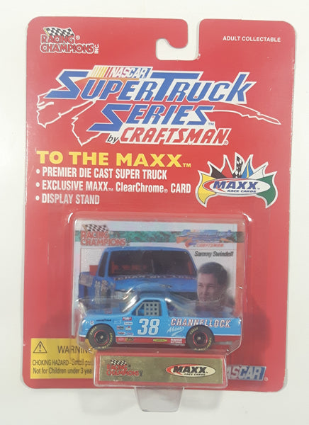 1995 Racing Champions Premier Edition Super Truck Series by Craftsman To The Maxx NASCAR #38 Sammy Swindell Channellock Ford Pickup Truck Die Cast Toy Race Car Vehicle with Trading Card New in Package