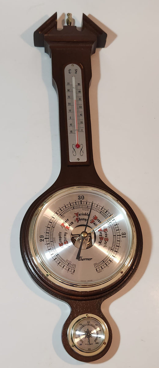 Taylor Heritage Wood Weather Station with Barometer/Hygrometer