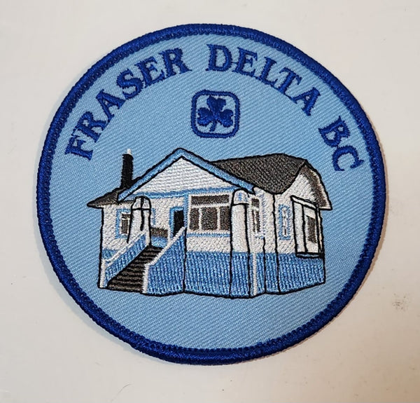 Girl Guides Fraser Delta BC Embroidered Fabric Patch Badge