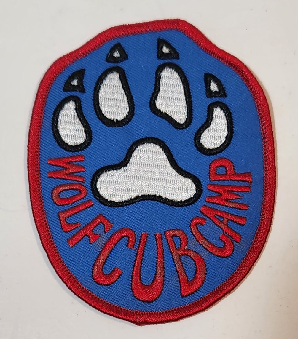Boy Scouts Wolf Cub Camp Embroidered Fabric Patch Badge Treasure