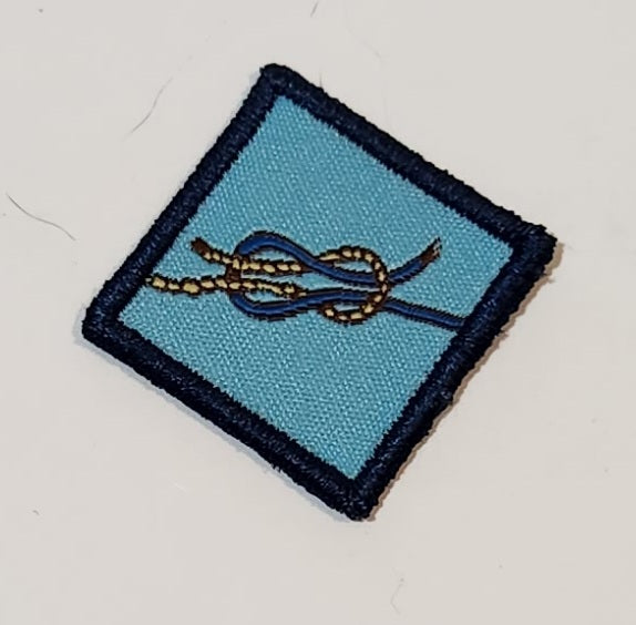 Girl Guides Rope Themed Embroidered Fabric Patch Badge
