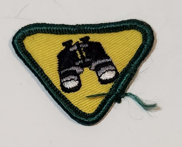 Boy Scouts Binoculars 1 1/2" x 1 3/4" Embroidered Fabric Patch Badge