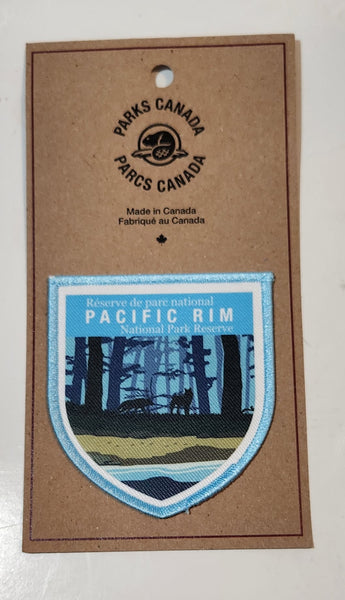 Parks Canada Pacific Rim National Park Reserve Embroidered Fabric Patch Badge New on Card
