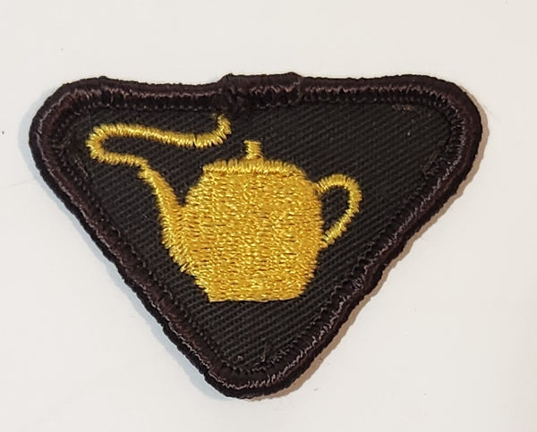 Girl Guide Brownies Teapot Embroidered Fabric Patch Merit Badge
