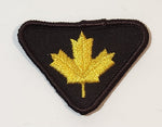 Girl Guide Brownies Maple Leaf Embroidered Fabric Patch Merit Badge