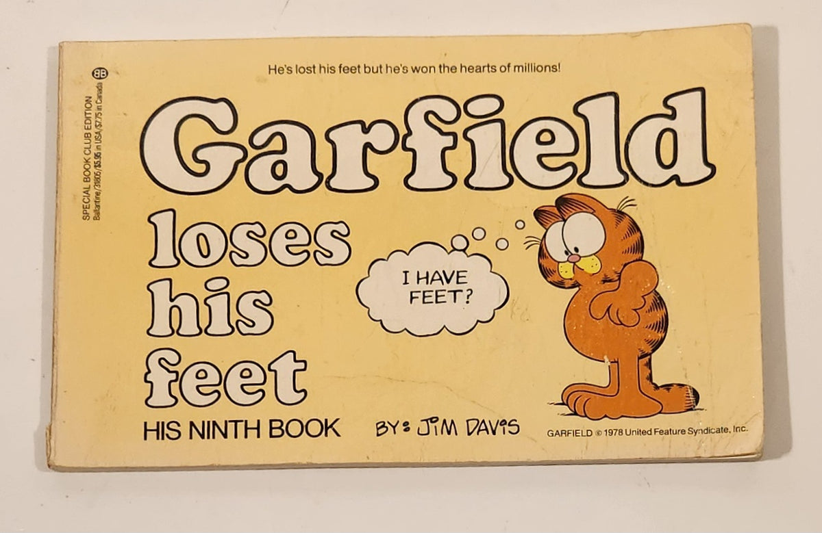 1978 Ballantine Books Paws Garfield loses his feet His Ninth Book By J