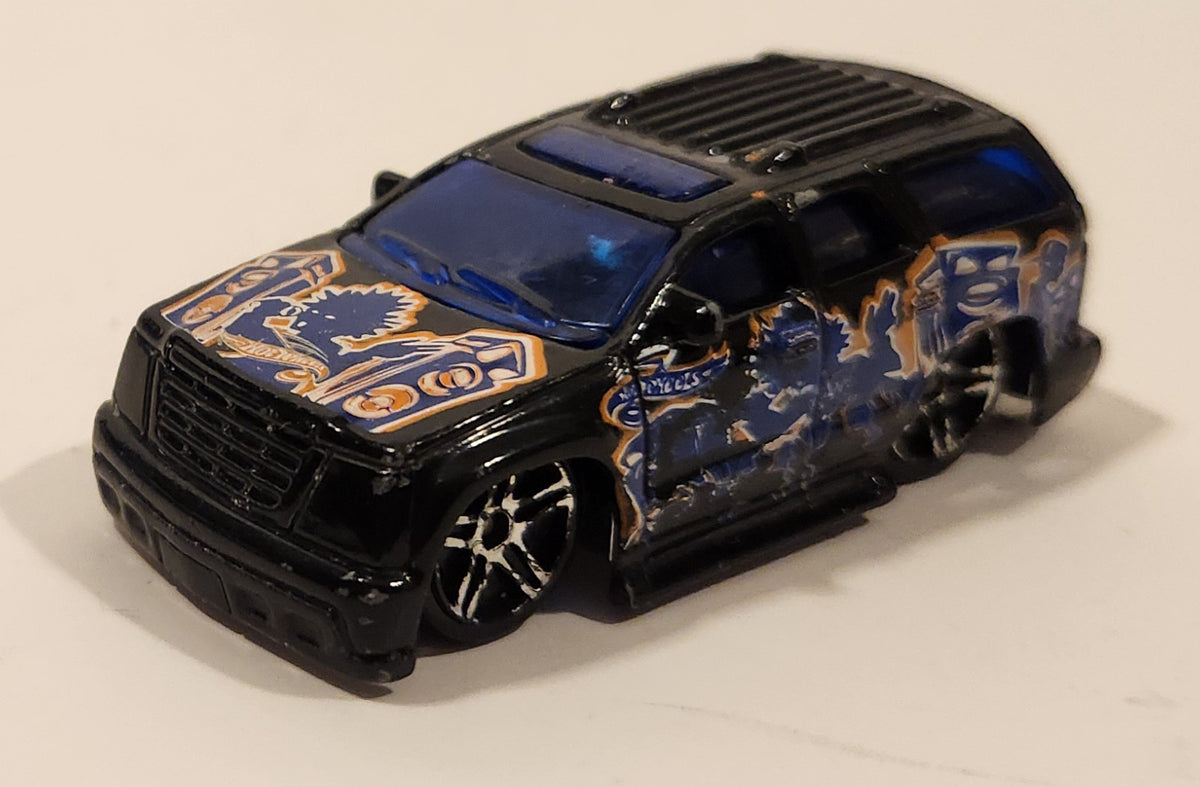 2004 Hot Wheels Crank Itz Cadillac Escalade Dark Blue Die Cast Toy