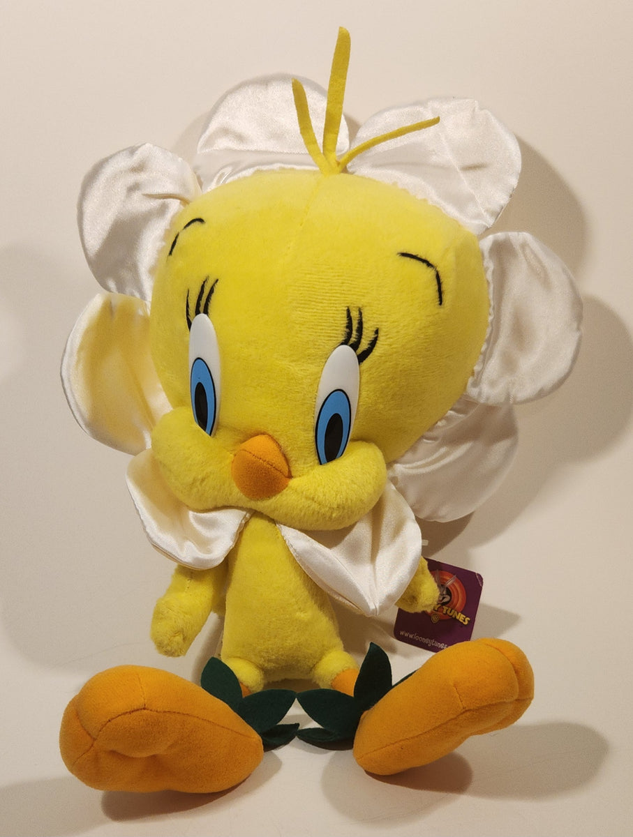 2003 Nanco Warner Bros. Looney Tune Tweety Bird with White Flower