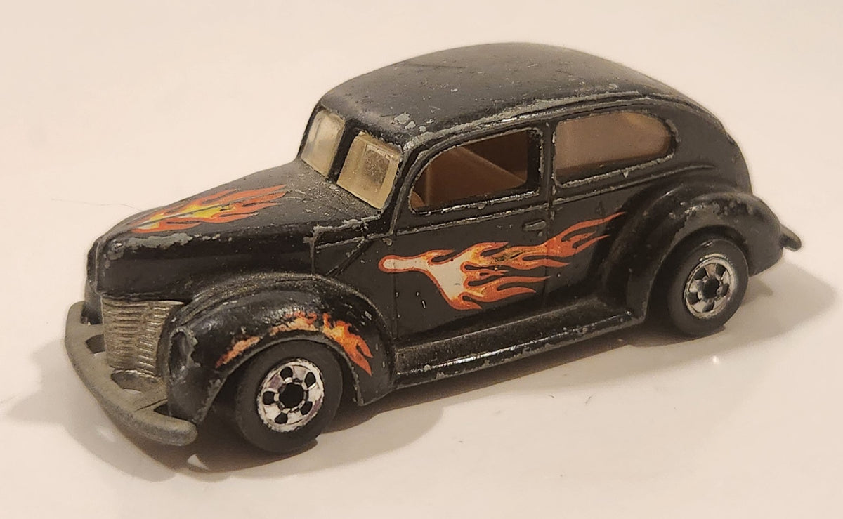 1983 Hot Wheels Hot Ones '40 Ford 2-Door Black Die Cast Toy