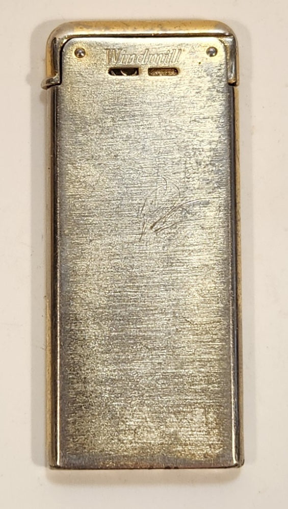 極美品LA TÂCHE RICHEBOURG空瓶2本セット 希少ヴィンテージ Vintage Colibri Card Lighter Windmill Chrome 5mm Thin Lighter