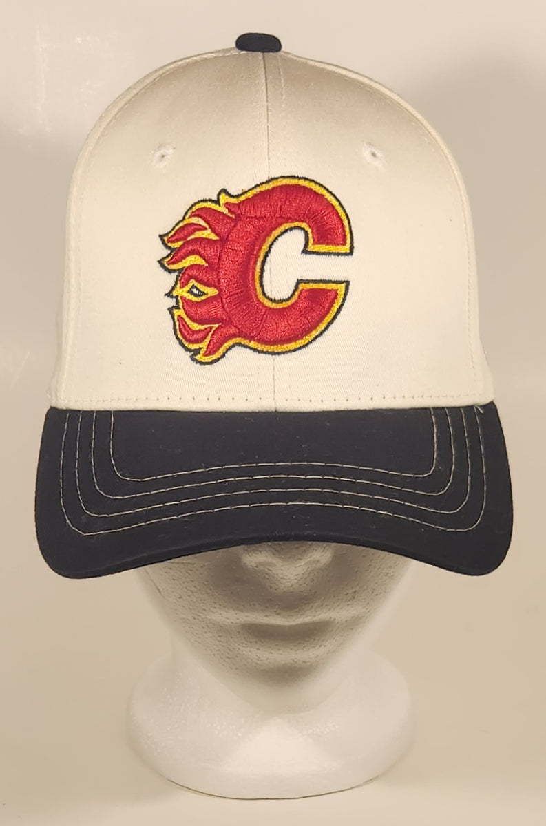 龍*介様 Fti cap Zephyr ZFit NHL Calgary Flames Ice Hockey Team White Baseball Cap