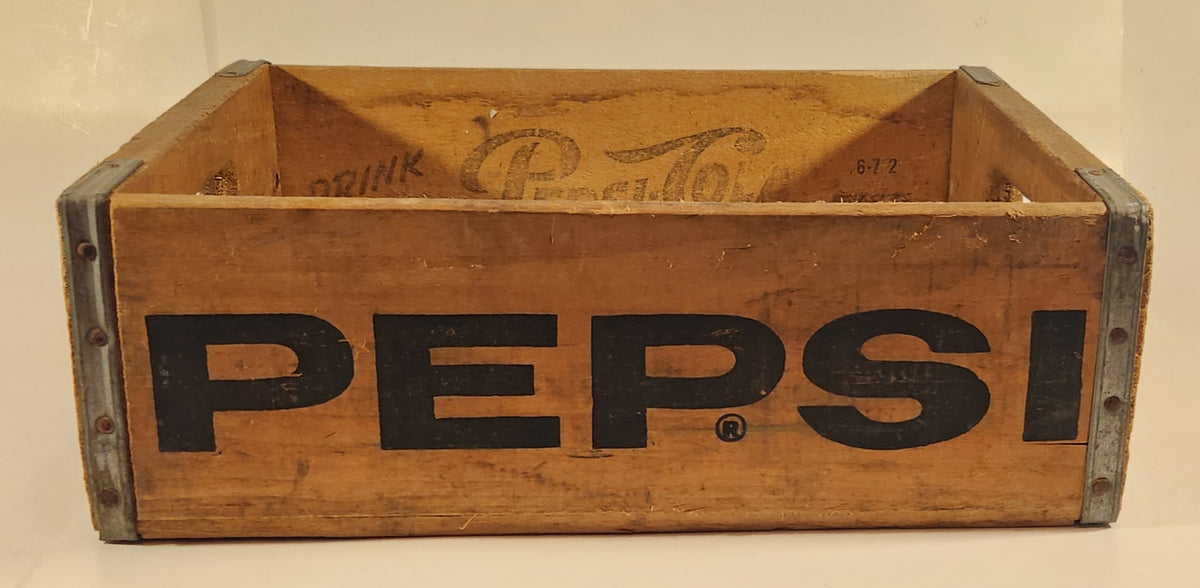 Vintage Gaco Tufbilt Box Drink Pepsi Cola 24 Bottle Wood Carrying