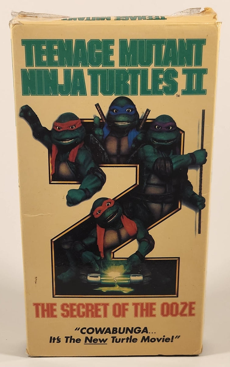 Teenage Mutant Ninja Turtles II The Secret Of the Ooze Movie VHS