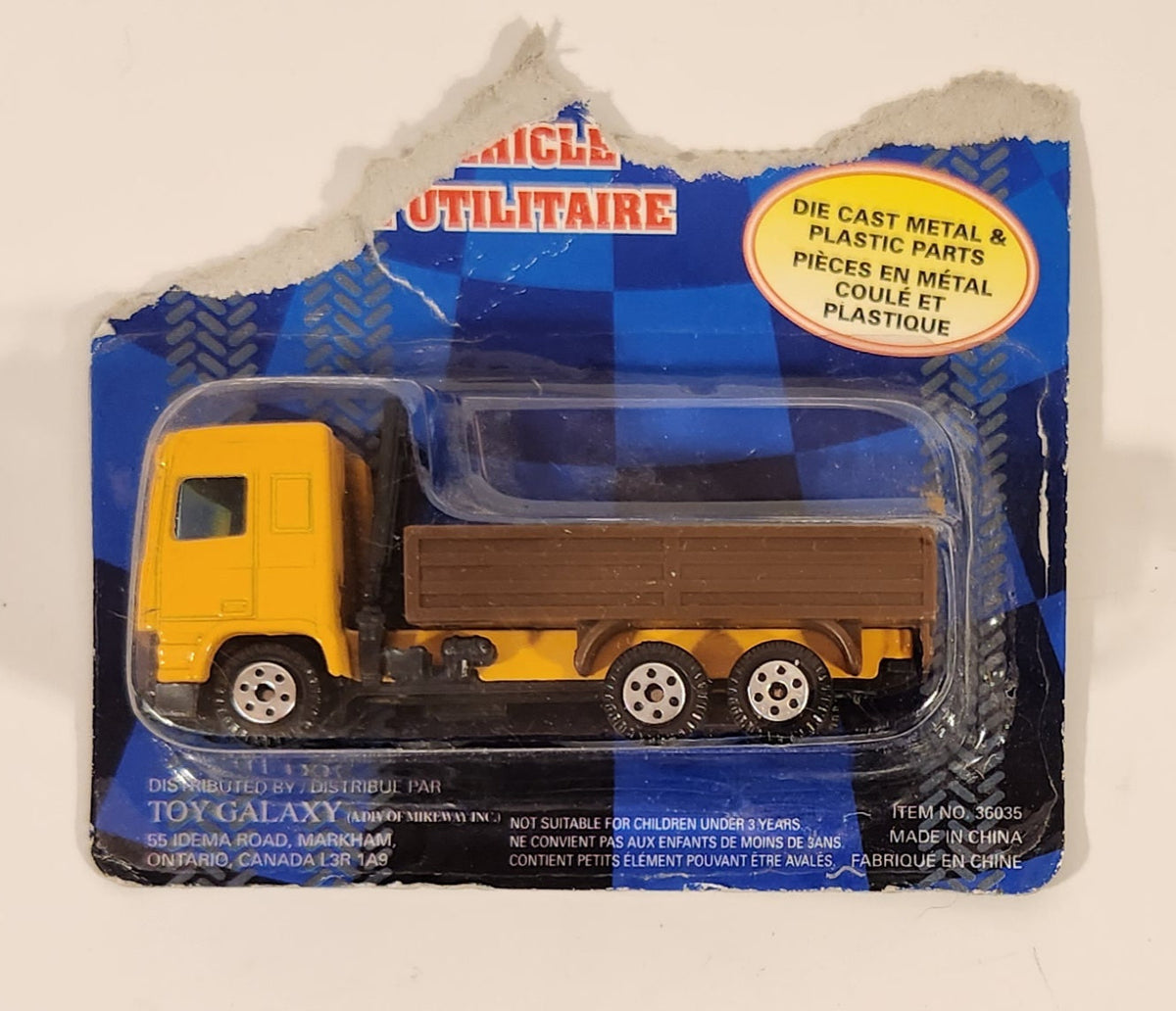 Toy Galaxy Yatming No. 2300 DAF 95 Series Truck Yellow Die Cast