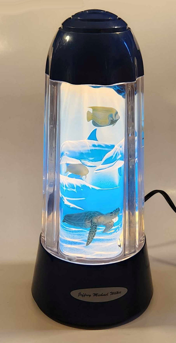 1994 Rabbit Tanaka Sea Turtle Aquarium Rotating Lighted