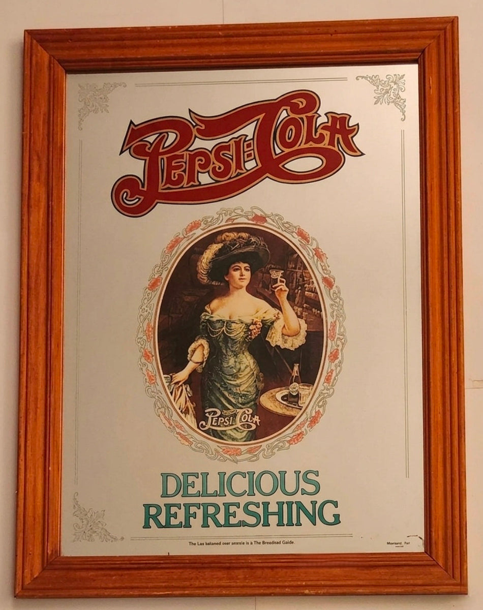 Vintage Stamford Art Pepsi Delicious Refreshing Large 19