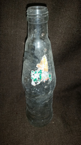 Vintage 300 mL 10.56 fl. oz Soda Pop Beverage Bottle - Unknown type label is nearly gone - Treasure Valley Antiques & Collectibles