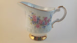 Vintage Elizabethan Fine Bone China England Creamer Baby Blue with Blue & Pink Floral - Treasure Valley Antiques & Collectibles