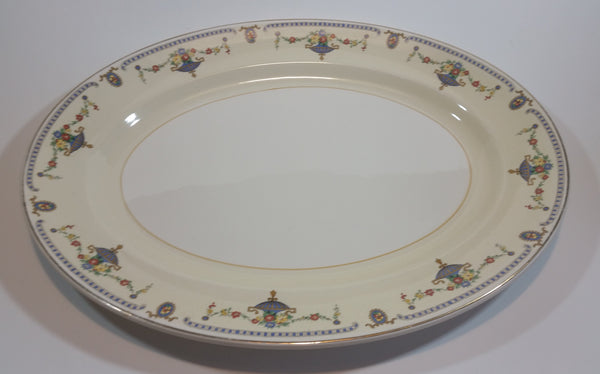 Rare 1930s Johnson Bros England Pareek "The Adam" Large Serving Platter 14" x 11" - Treasure Valley Antiques & Collectibles