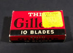 Vintage Gillette Thin Disposable Shaving Blades Box - Treasure Valley Antiques & Collectibles