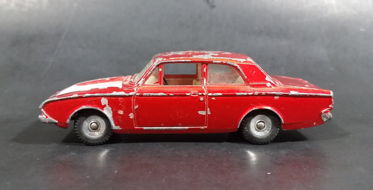 Vintage 1960s Dinky Toys Meccano Ford Consul Corsair Red No. 130