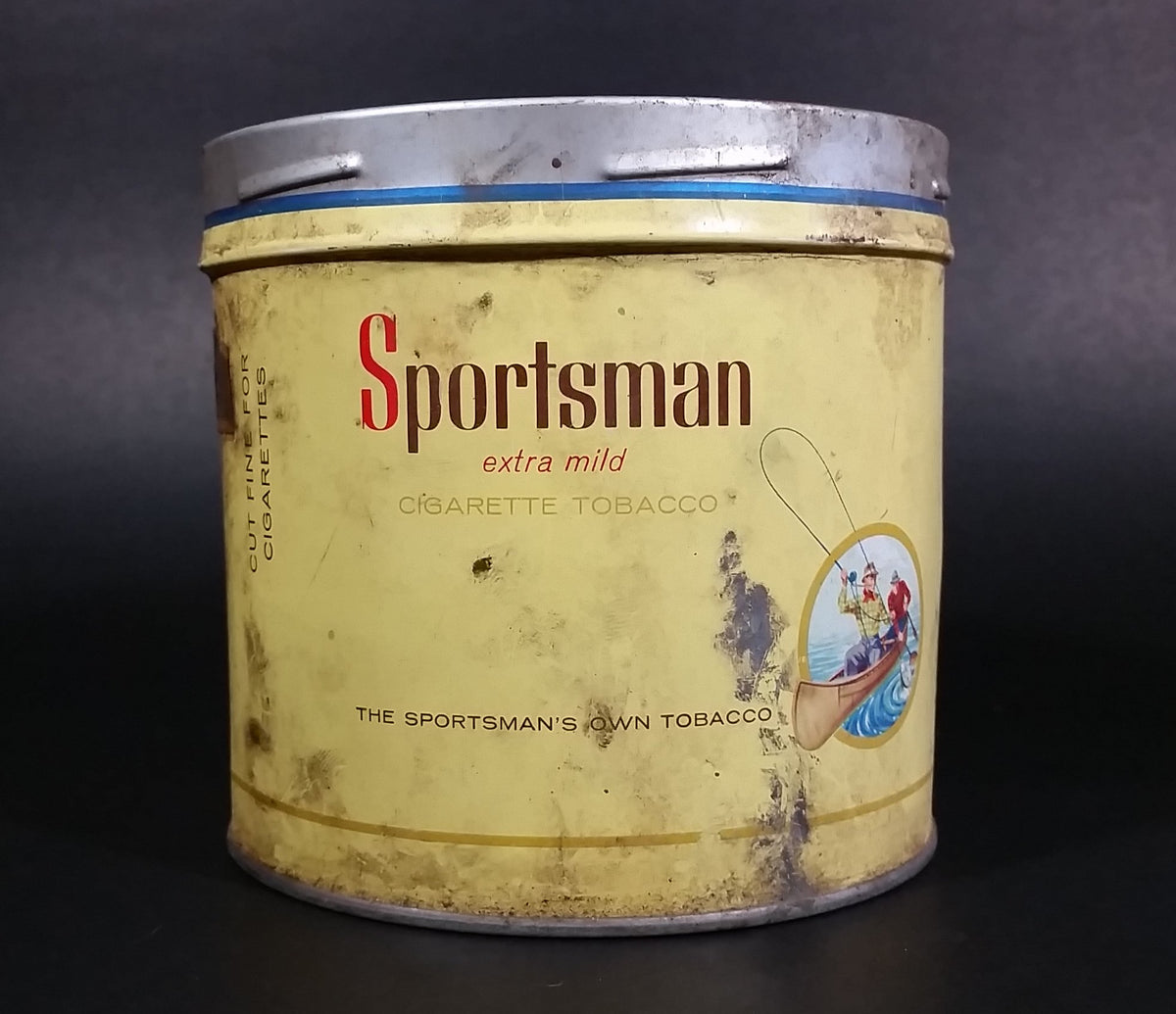 sportsman tobacco tin Vintage Cigarettes The Sportsman's Own Cigarette Extra Mild 50 Ct Metal Holder Case 1940s 1950s Carreras Sportsman Extra