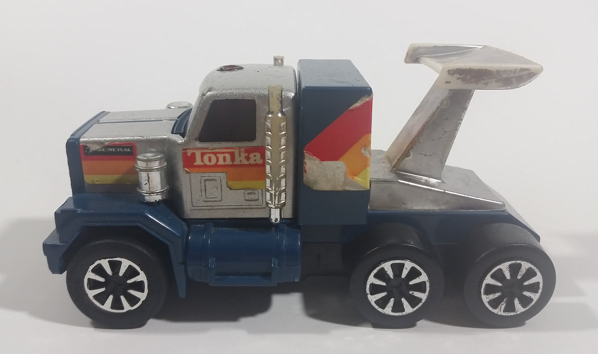 Vintage Tonka 061 GMC Semi Truck Big Rig Teal Blue Silver