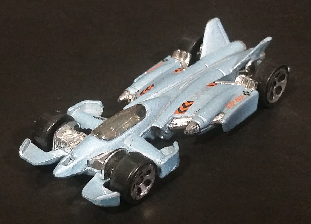 2002 Hot Wheels Jet Threat 3.0 Light Metallic Blue Die Cast Toy