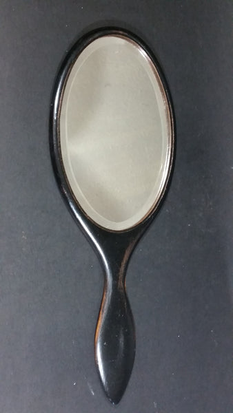 19th Century Handheld Black Wooden Shaker Mirror - Treasure Valley Antiques & Collectibles