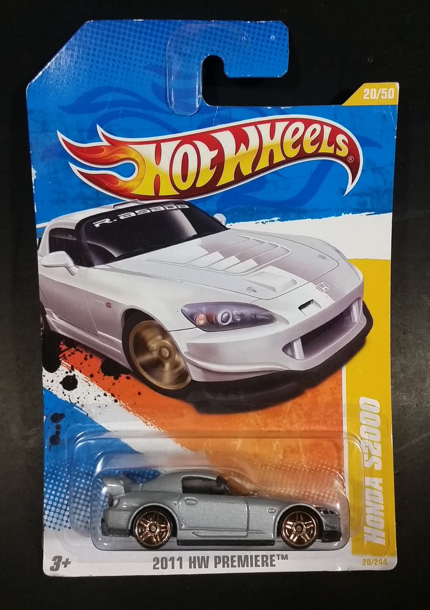 2011 Hot Wheels HW Premiere Honda S2000 Silver Grey Die Cast Toy