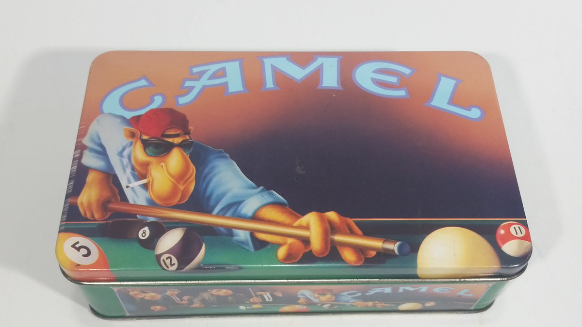 1992 Camel Joe's Cigarettes Smokes Billiards Pool Hinged Tin Metal