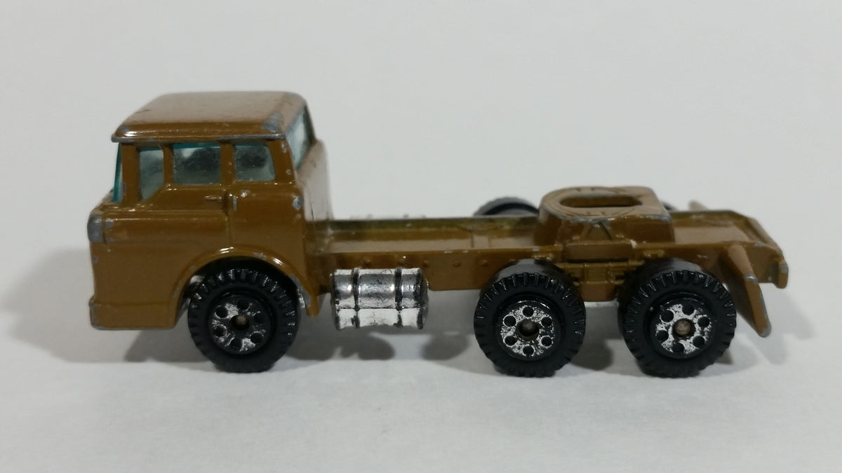 Vintage 1973 Yatming Ford F600 Cabover Brown Semi Truck Tractor