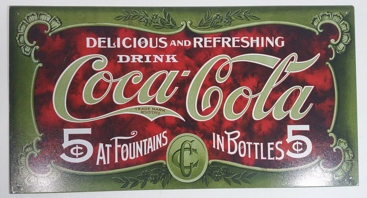 5) 1950's to 1960's DRINK Coca'Cola/ENJOY Coca'Cola Logo Fountain Glasses ~  H T White Star Libbey