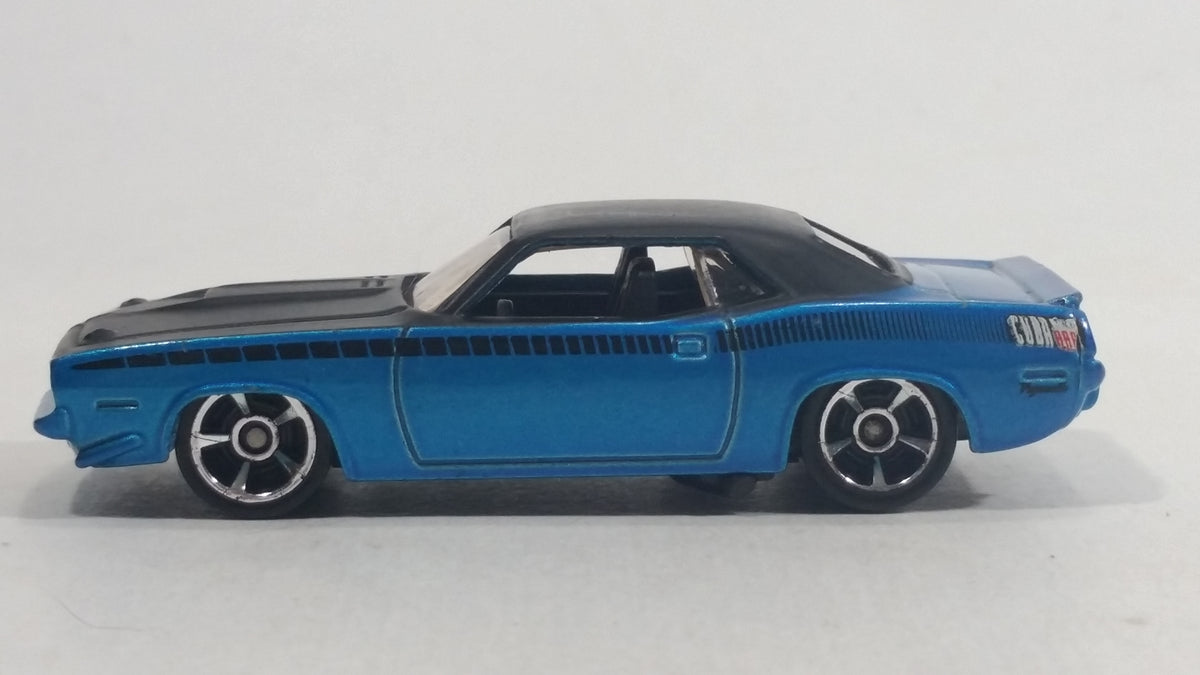 2010 Hot Wheels Muscle Mania '70 Plymouth AAR Cuda Metalflake Blue