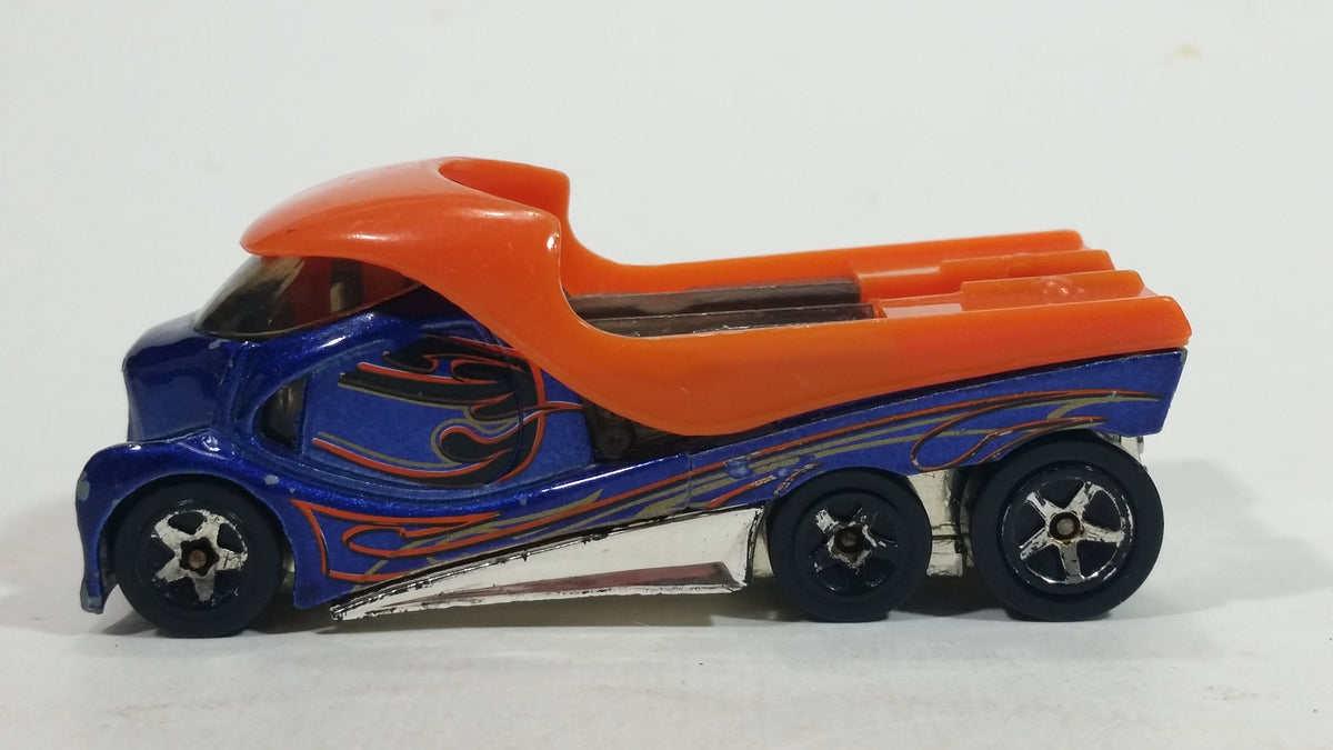 2006 Hot Wheels Cabbin' Fever Metalflake Blue Truck Die Cast Toy