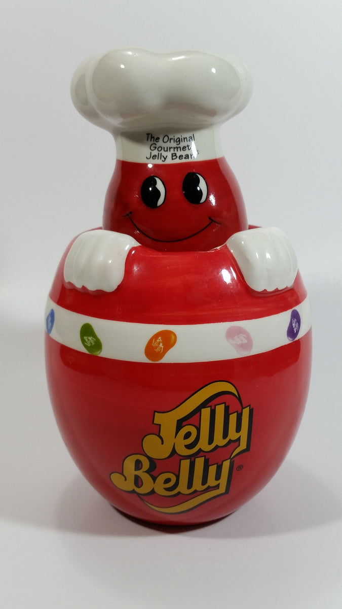 2006 Mr. Jelly Belly "The Original Gourmet Jelly Bean" Red Ceramic Can