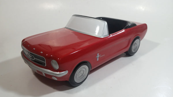 Teraflora Gifts 1965 Ford Mustang Convertible Red and Black Classic Muscle Car Shaped Ceramic Flower Planter 10 1/2" Long