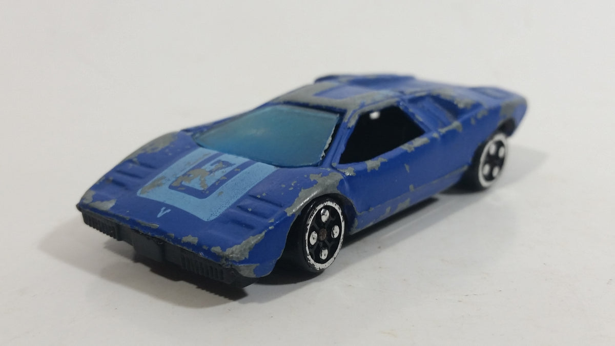 Unknown Brand Luxury Exotic Blue #7 Sports Car Die Cast Toy Vehicle 