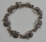 Seahorse Ocean Themed Metal 7 1/2" Long Bracelet