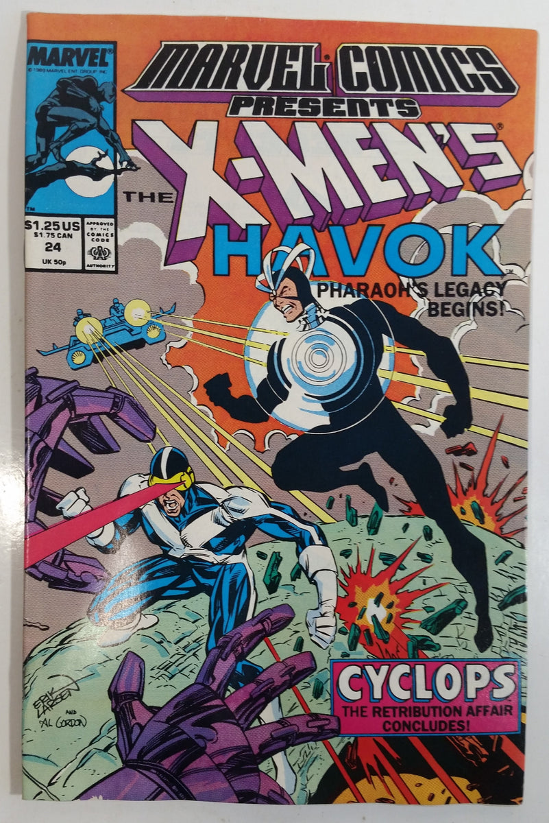 1989 Late July Marvel Comics Presents The X-Men's Havok #24 Comic