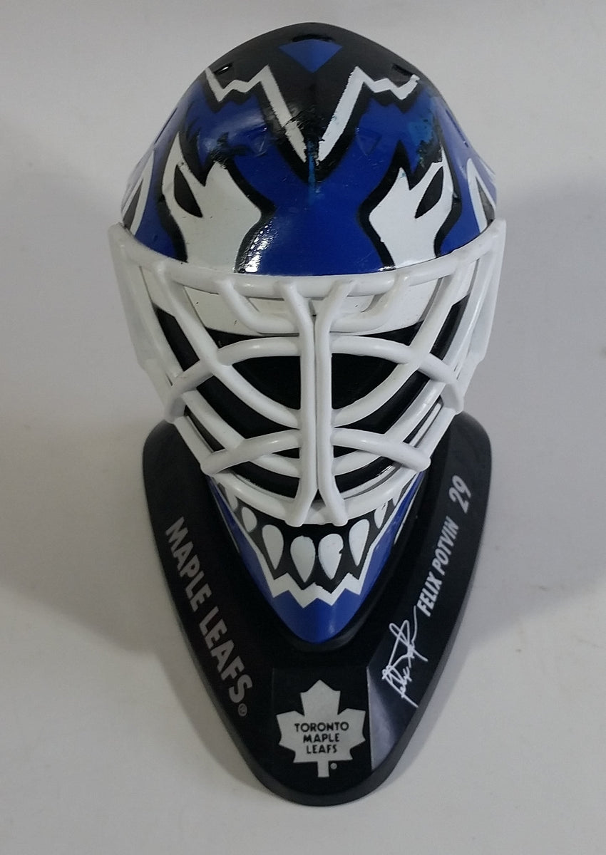 Felix Potvin Toronto Maple Leafs Eddy Mask Game Issued Goalie Mask –  Rookie