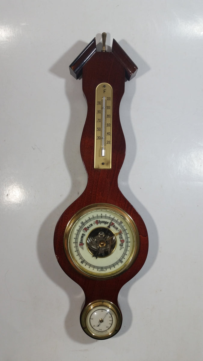 Analogue Outdoor Barometer Thermometer Domatic Wrought Iron