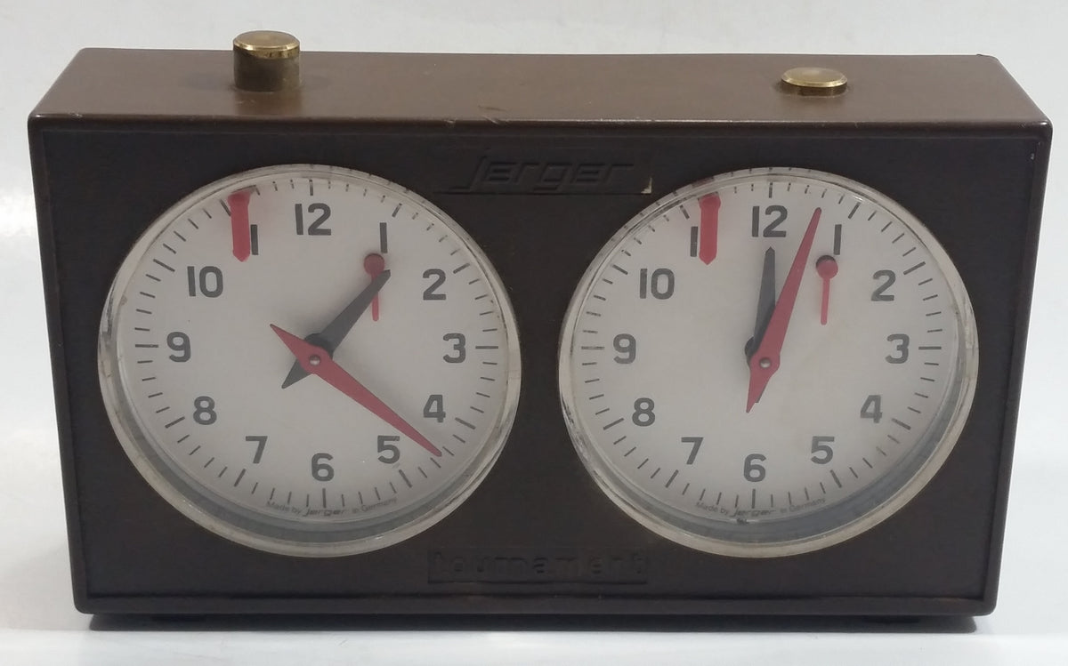Vintage Jerger Mechanical King Time Chess Clock Timer MINT