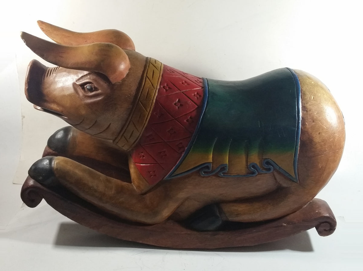 Wooden best sale rocking pig