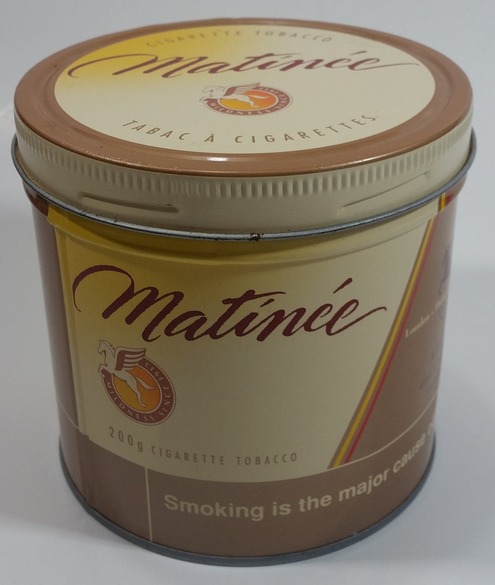 matinee cigarette Vintage Matinee Cigarette Tobacco Tin with Lid matinee cigarette Vintage Matinee Cigarette Tobacco Tin with Lid