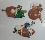 1991 Burwood Products Basketball Baseball Football Themed Hard Plastic 3D Wall Decor