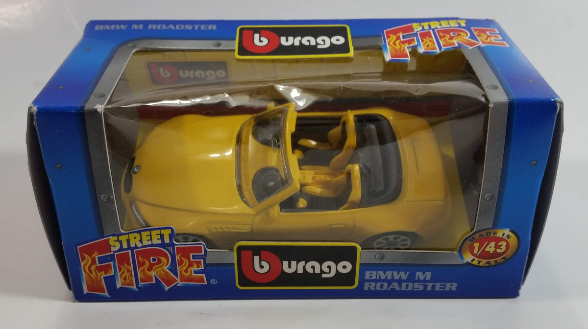 Burago Street Fire No. 4179 BMW M Roadster Yellow 1/43 Scale Die