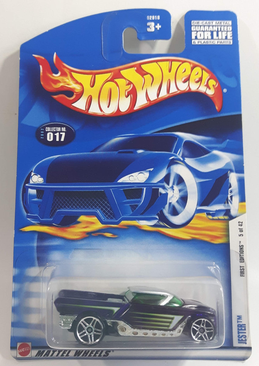 2002 Hot Wheels First Editions Jester Dark Purple Die Cast Toy Car