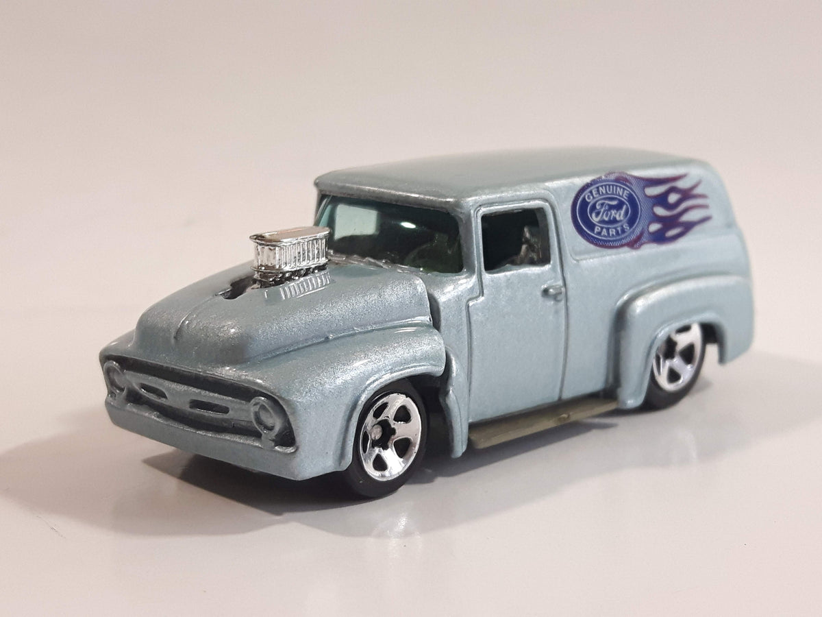 1999 Hot Wheels First Editions '56 Ford Truck Light Blue Grey Die